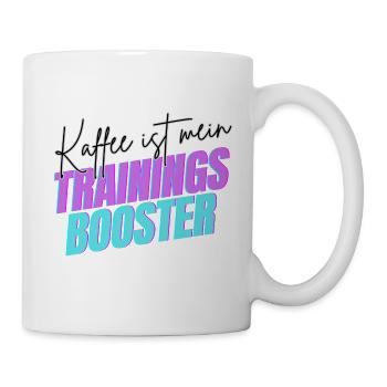 Kaffee ist mein Trainingsbooster - Tasse - Weiß - Rechts