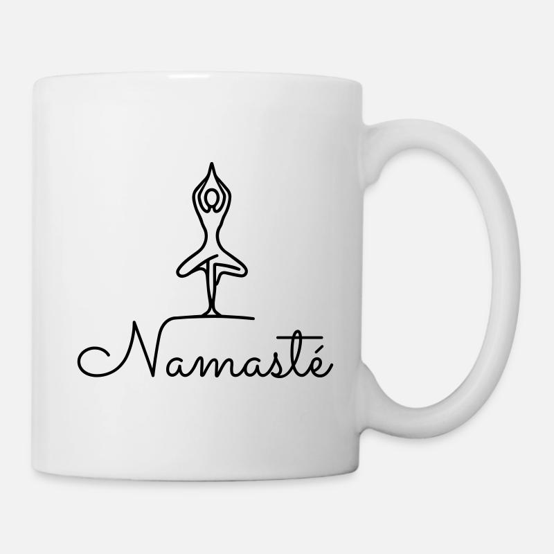 Namaste - Tasse - Weiß
