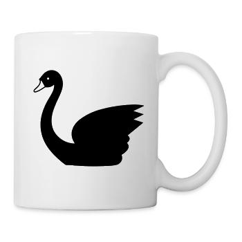 Cygne - Mug blanc - blanc - Droite