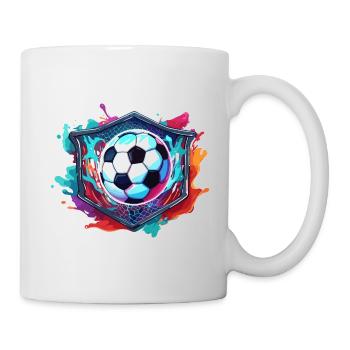 Soccer / Game / Ball / Field / Shooting - Mug - white - Right