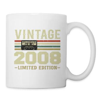 Vintage 2008 Retro Birthday Gift 2008 - Mug - white - Right