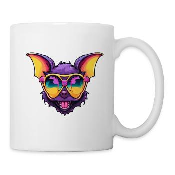 Bat / Vampire / Dracula / Animal / Halloween - Mug - white - Right