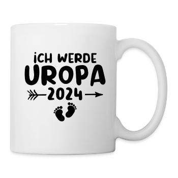 Ich werde Uropa 2024 - Tasse - Weiß - Rechts