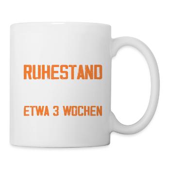 Offiziell Im Ruhestand - Tasse - Weiß - Rechts