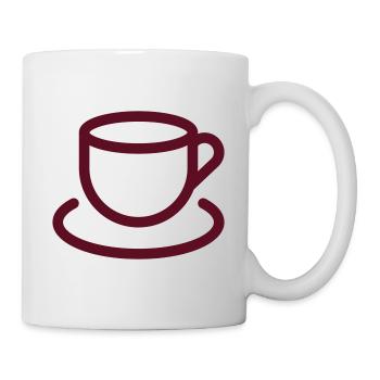 Tasse Kaffee, Kaffeeliebhaber - Tasse - Weiß - Rechts