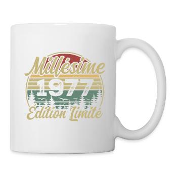 Millésime 1977 - Cadeau Pour le 47e Anniversaire - Mug blanc - blanc - Droite