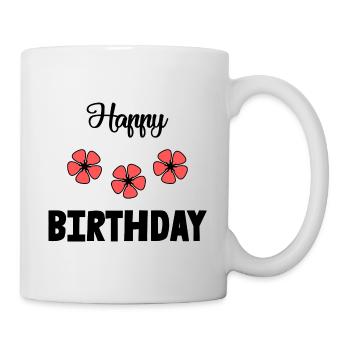 HAPPY BIRTHDAY. JOYEUX ANNIVERSAIRE. ANNIVERSAIRE. - Mug blanc - blanc - Droite