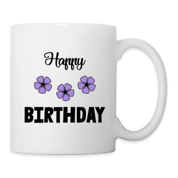 HAPPY BIRTHDAY. JOYEUX ANNIVERSAIRE. ANNIVERSAIRE. - Mug blanc - blanc - Droite