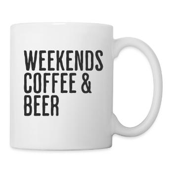 Kaffee- und Bierwochenenden Comedy-Wochenende - Tasse - Weiß - Rechts