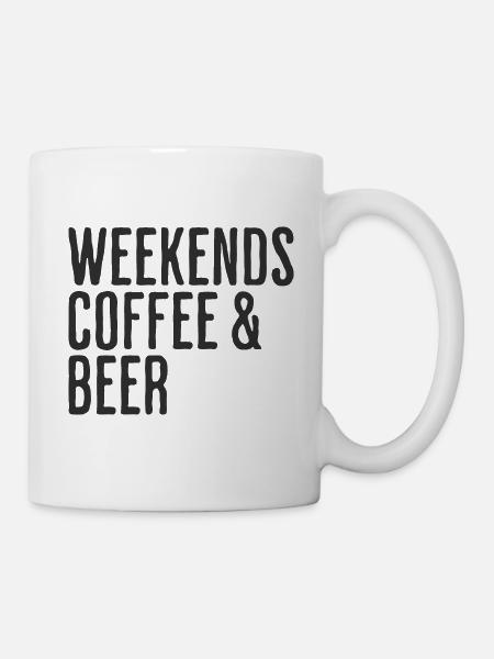 Kaffee- und Bierwochenenden Comedy-Wochenende - Tasse - Weiß