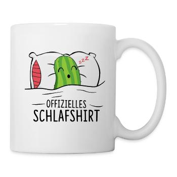 Offizielles Schlafshirt Gurke - Tasse - Weiß - Rechts