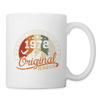 Cadeau D'anniversaire Mars 1978 Vintage 1978 Retro - Mug blanc - blanc - Droite