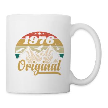 Original 1976 Vintage Geburtstagsgeschenk 1976 - Tasse - Weiß - Rechts