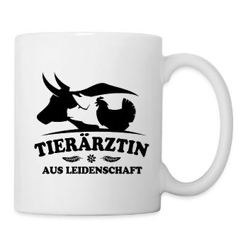Tierärztin aus Leidenschaft - Tasse - Weiß - Rechts