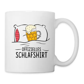 Chemise de nuit officielle à la bière - Mug blanc - blanc - Droite