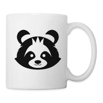 Panda-Kopf - Tasse - Weiß - Rechts