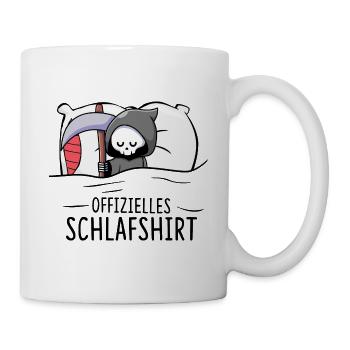 Chemise de sommeil officielle Grim Reaper - Mug blanc - blanc - Droite
