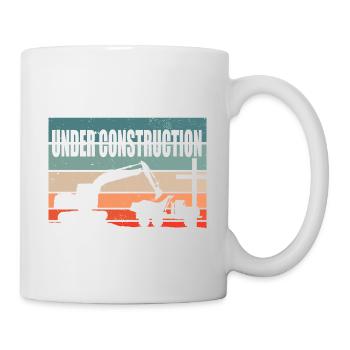 Je suis un chrétien en construction Culte du dimanche - Mug blanc - blanc - Droite