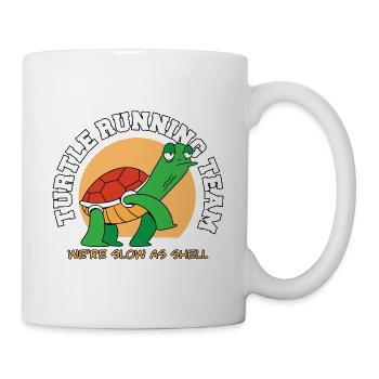 Turtle Running Team Nous Sommes Lents Comme Shell Drôle - Mug blanc - blanc - Droite