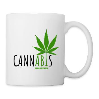 CannABIs Abi durchgezogen - Abitur - Spruch - Tasse - Weiß - Rechts