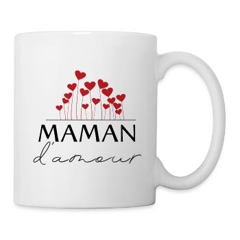 Maman d'amour - idée cadeau - Mug blanc - blanc - Droite