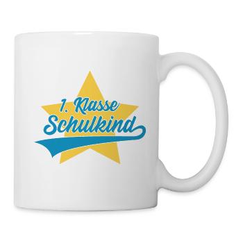 EINSCHULUNG 1. KLASSE SCHULKIND - Tasse - Weiß - Rechts