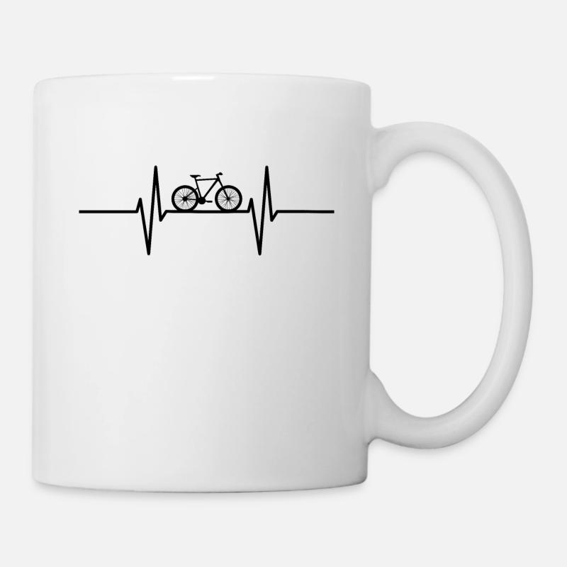 Vélo Heartbeat - Mug blanc - blanc