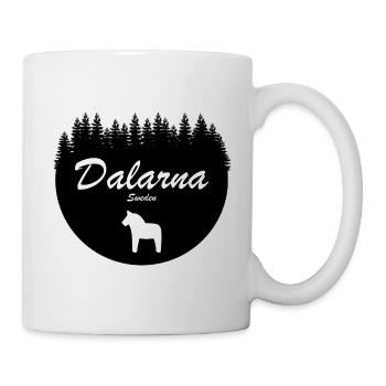 Dalarna Dalapferd Schweden Urlaub Aufkleber Norden - Tasse - Weiß - Rechts