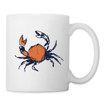 Krabbe - Tasse - Weiß - Rechts