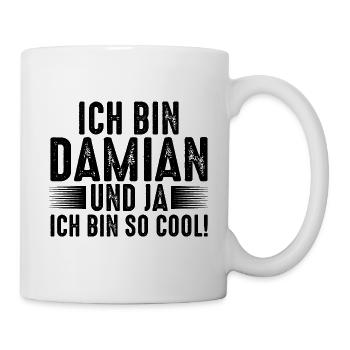 Vorname Damian - Tasse - Weiß - Rechts