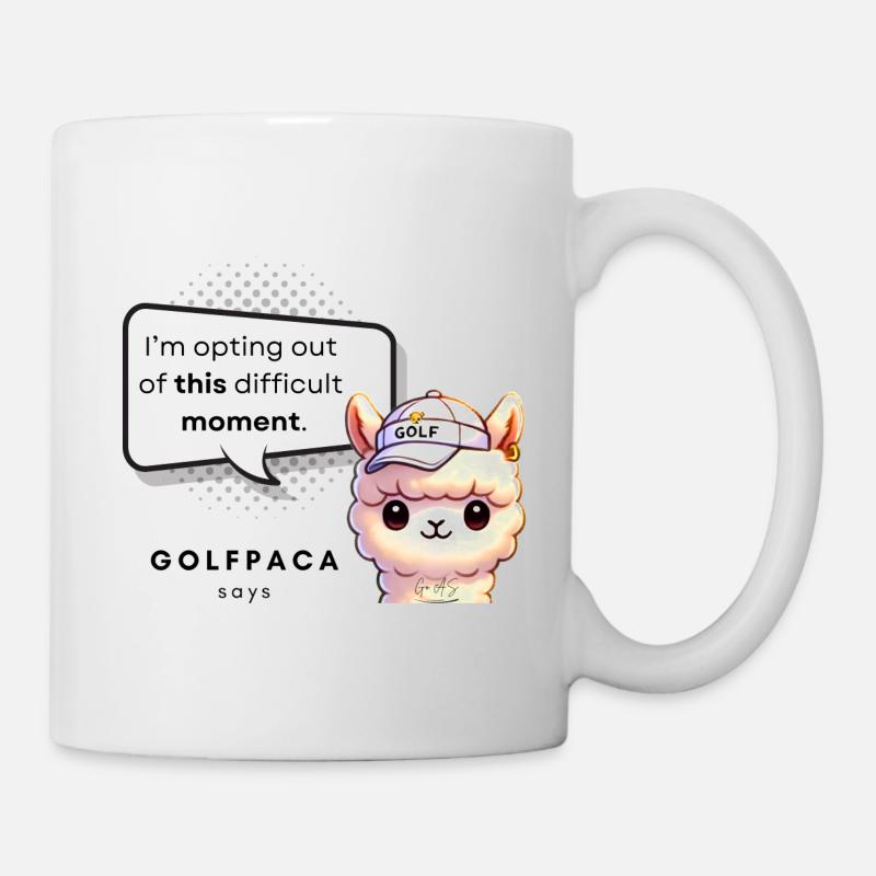 Golfpaca - opting out - Tasse - Weiß