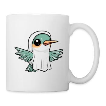 Colibri Oiseau Halloween Drôle Fantôme - Mug blanc - blanc - Droite