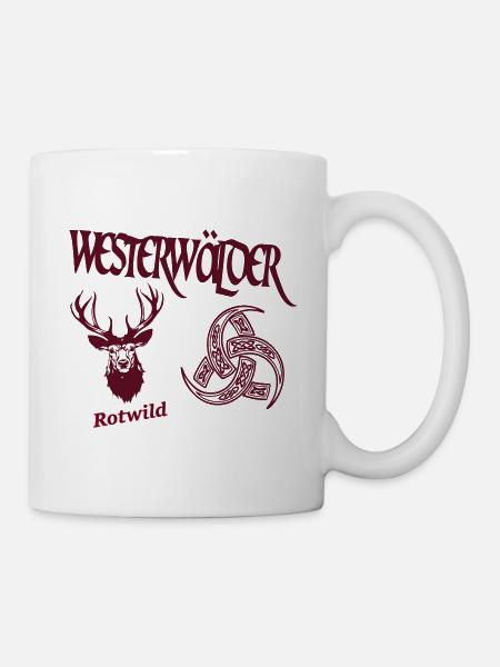 Westerwälder Rotwild - Tasse - Weiß