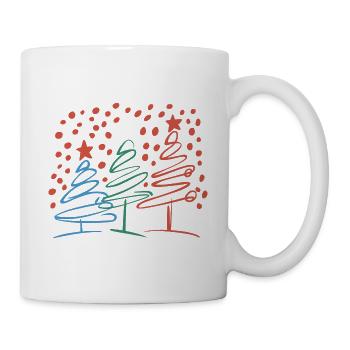 Weihnachtsbaum Christbaum Weihnachten - Tasse - Weiß - Rechts