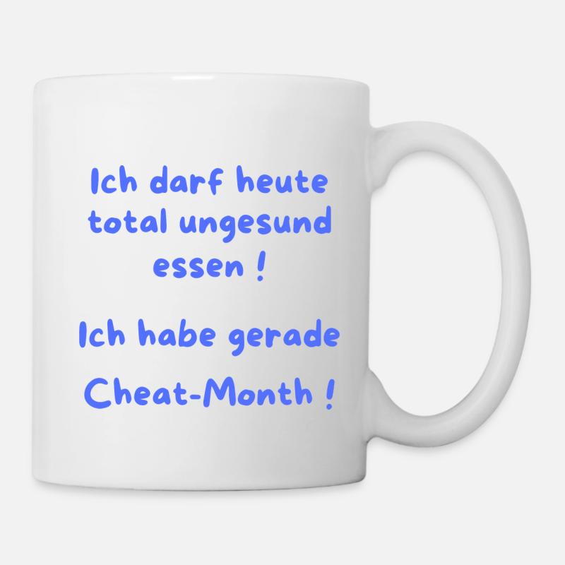 Je viens de vivre le mois de la triche - Mug blanc - blanc