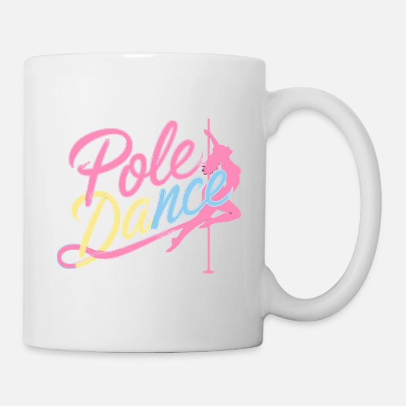 Pole Dance Pole Tänzerin Stangentanz - Tasse - Weiß