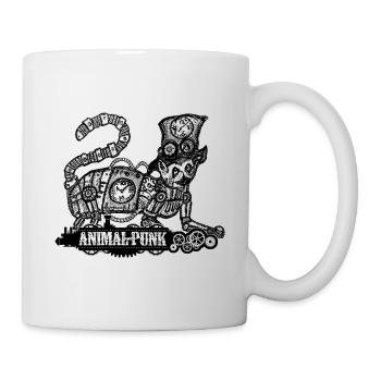 Mr. Lemur SteamPunk AnimalPunk - Mug - white - Right