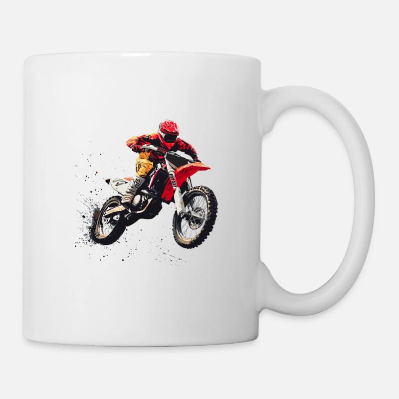 Cooles Motorcross - Tasse - Weiß