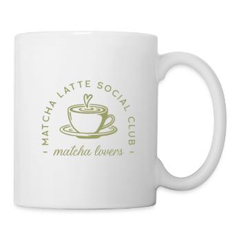 Matcha latte green aesthetic - Mug - white - Right