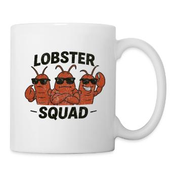 Lobster squad lustiges Hummer Design - Tasse - Weiß - Rechts