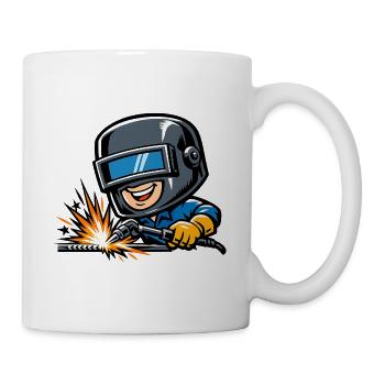 Soudeur Sparks Metal Industry Work Pride - Mug blanc - blanc - Droite