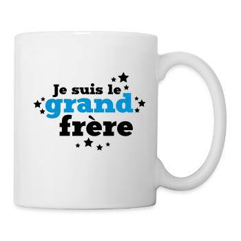 je suis le grand frère - Mug blanc - blanc - Droite