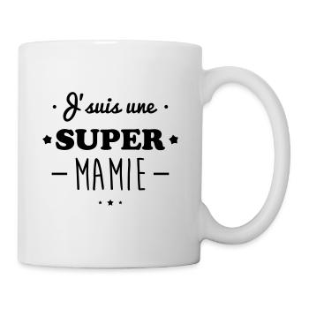 Super mamie, cadeau grand-mère - Mug blanc - blanc - Droite