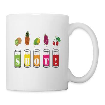 boissons de vacances poussèrent - Mug blanc - blanc - Droite