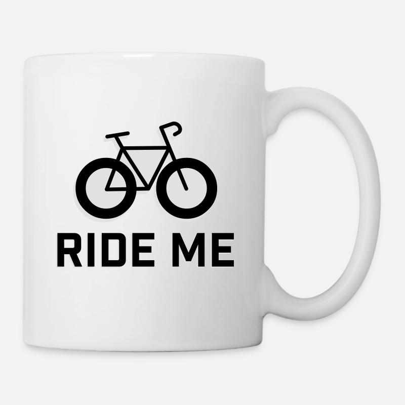 RIDE ME -Aufforderung pour le cyclisme - Mug blanc - blanc