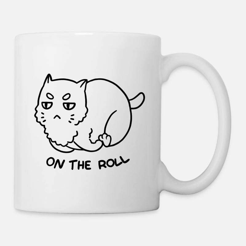 Courir Fat Cat - Mug blanc - blanc