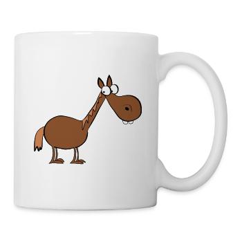 Pferd - Tasse - Weiß - Rechts