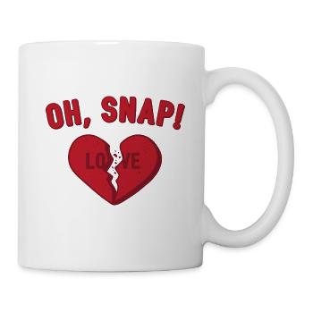 Oh Schnapp! Anti Valentinstag Liebe Geschenk - Tasse - Weiß - Rechts