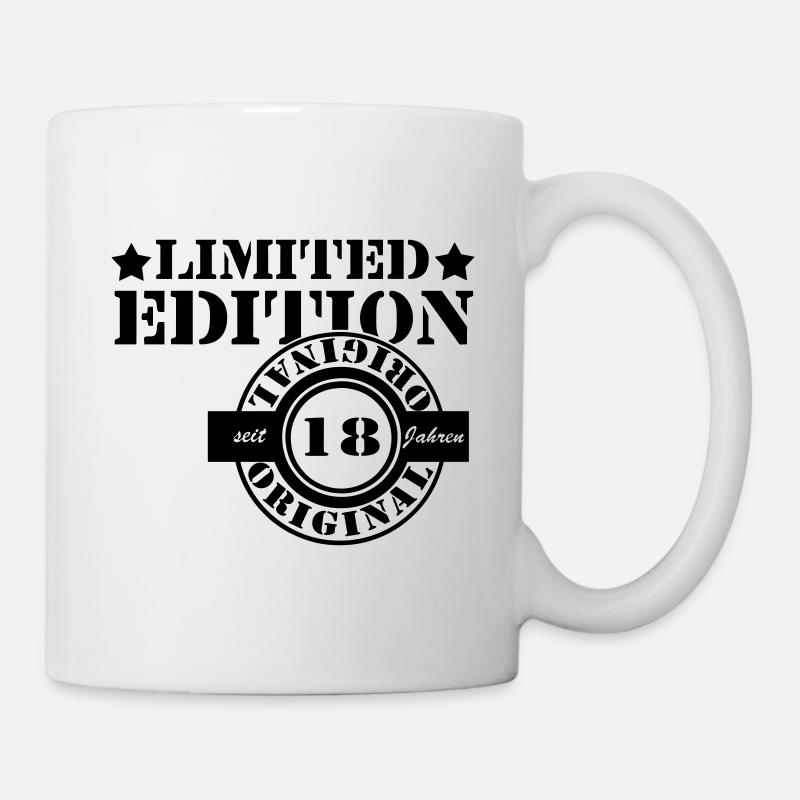 18. Geburtstag ,Volljährig , org.lim.(25) - Tasse - Weiß