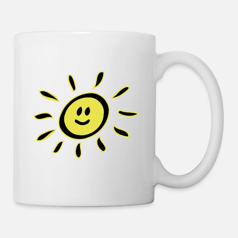 Smiley sun - Mug - white